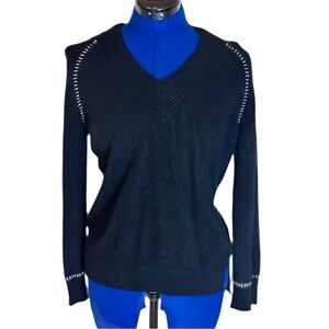 Johnny Was SALLY CASHMERE WHIPSTITCH SWEATER